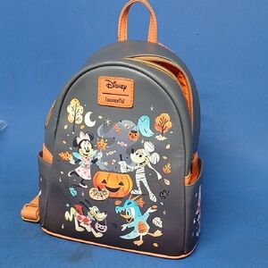 Loungefly Disney Halloween Kids Backpack - Black and Orange